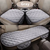 winter car seat cushion cover universal front back seat covers car chair pad car supplies square style luxurious warm