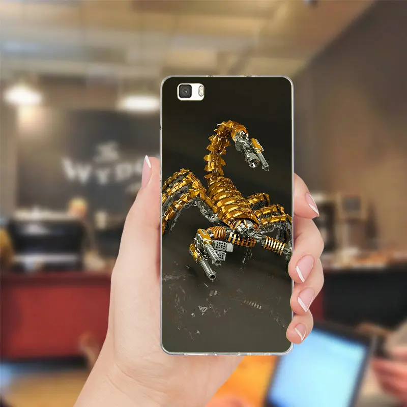 Скелет автоматические механические часы чехлы Телефон для huawei P8 P9 P10 Lite Коврики 10