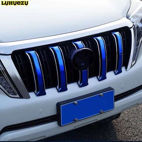 6 шт. передняя решетка радиатора из нержавеющей стали для Land Cruiser Prado FJ150