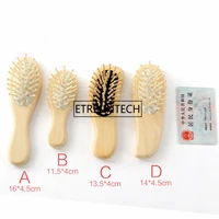 mini wooden hair vent brush brushes hair care and beauty spa massager massage comb f1644