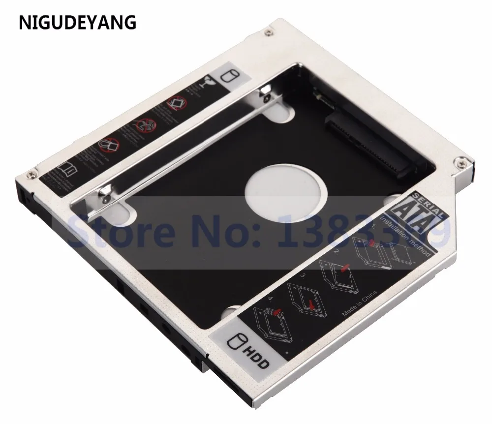 NIGUDEYANG 2nd SATA HDD SSD жесткий диск чехол Caddy для Dell E5410 E5420 E5420m E5510 E5520 | Компьютеры и офис
