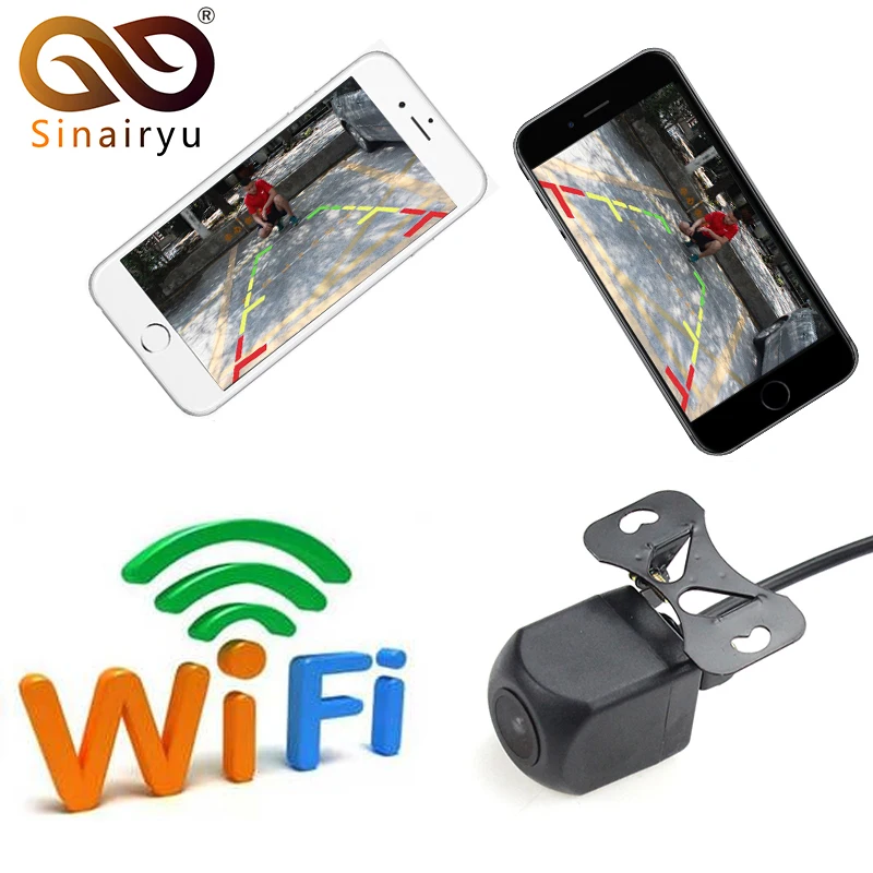 Беспроводная Автомобильная камера заднего вида Wi-Fi Dash Cam звездное ночное видение