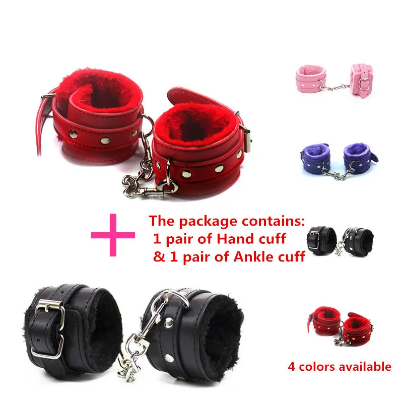 4 в 1 манжеты и на щиколотки для БДСМ игр|ankle cuffs|restraint bondagecuff restraints |