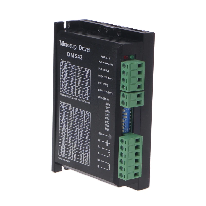 Драйвер шагового двигателя DM542 для 2-фазного цифрового серии 57 86 | Обустройство