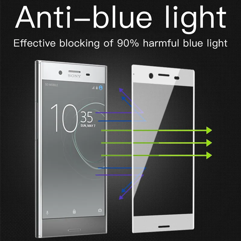 9D изогнутое полное покрытие закаленное стекло для Sony X XA XA2 Uitre XZ XZ2 Compact 9H защита
