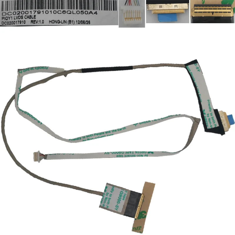 

Новый ЖК-светодиодный видео гибкий кабель для LENOVO Y570 Y575 PN:DC020017910 Замена Ремонт ноутбука дисплей экран ЖК кабель LVDS
