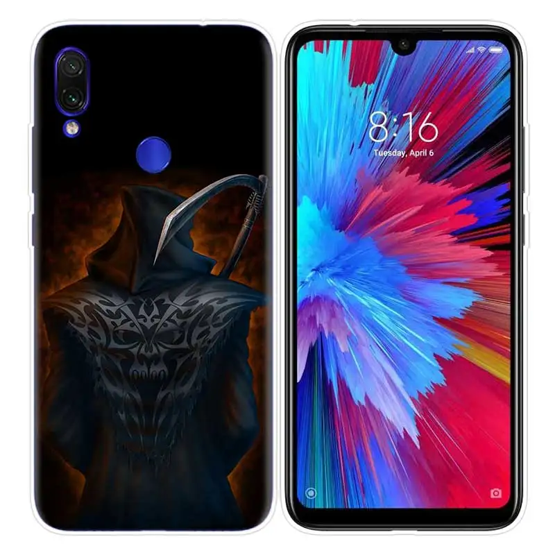 Чехол с черепом для Xiao mi Red mi Note 7 7S K20 Y3 GO S2 6 6A 7A 5 Pro mi Play 9T A1 A2 8 Lite Poco F1