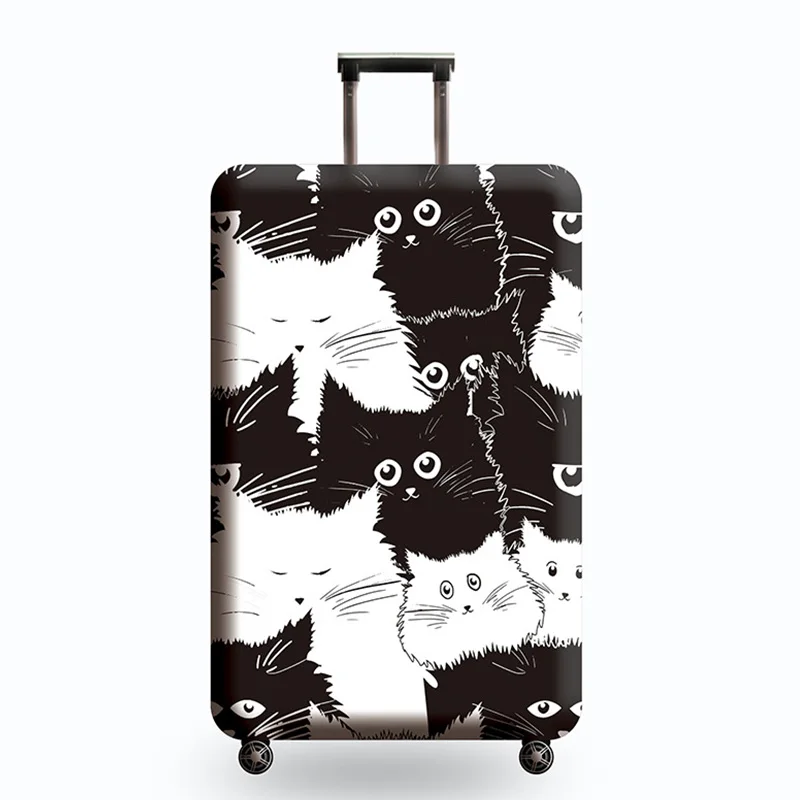 C Luggage cover Эластичный чехол для чемодана с животным узором, чехол для 18-32 дюймов, Защитные чехлы для багажа, аксессуары для путешествий - Цвет: C Luggage cover