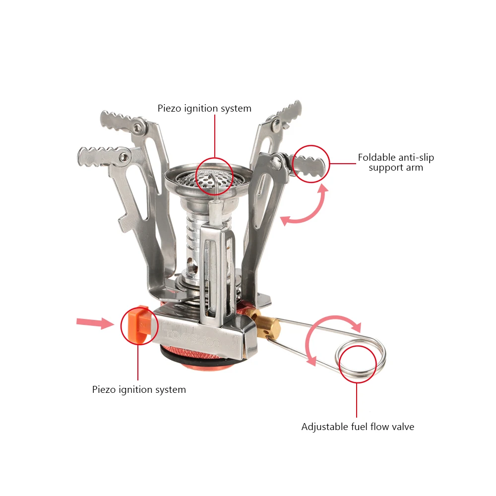 Уличная посуда TOMSHOO набор кастрюль плита для кемпинга плитка походов уличная