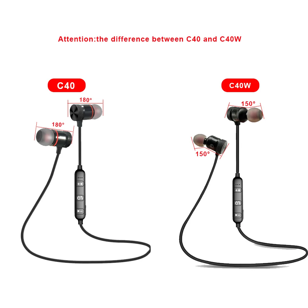 FBYEG C40 C40W Bluetooth наушники беспроводные наушники шейные спортивные наушники Auriculare CSR Bluetooth для всех телефонов