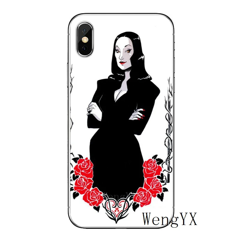 Weday Addams family для Apple iPhone 8 7 plus 6s 6 plus X XR XS Max SE 5S 5c 5 4S 4 TPU мягкий чехол для телефона - Цвет: Addams-Family-A-06