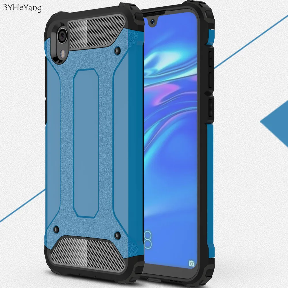 Чехол для Huawei Y5 2019 противоударный жесткий поликарбонатный Силиконовый мягкий