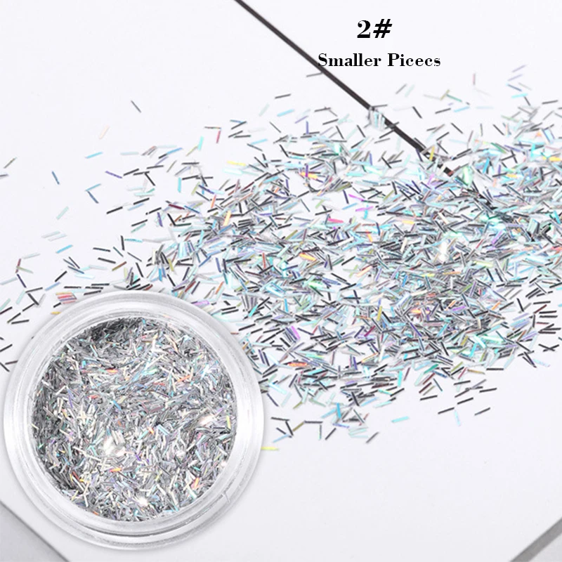 1 коробка голографический Блестящий лак для ногтей с блестками лазерный