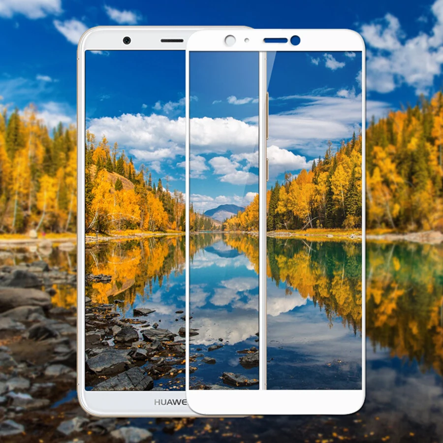 Klovrrd 9 H полное покрытие закаленное Стекло для Huawei P Smart/наслаждаться 7 s высокое
