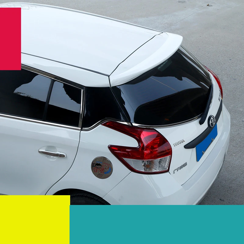 Автомобильный задний спойлер из АБС пластика lsrtw2017 для toyota yaris Yaris Sport 2013 2014 2015 2016