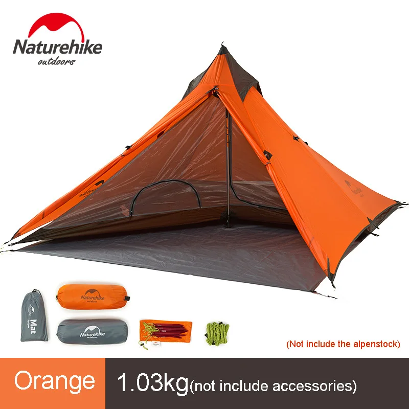 Whole tent Naturehike Spire 1 человек Водонепроницаемый Тент Палатка Сверхлегкий Открытый Кемпинг Пикник двухслойная палатка NH17T030-L - Цвет: Whole tent