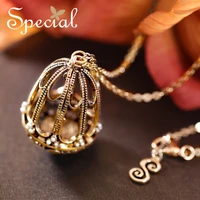 special fashion onyx long necklace women gold vintage sweater chain necklaces pendants european birds jewelry gift s1601n