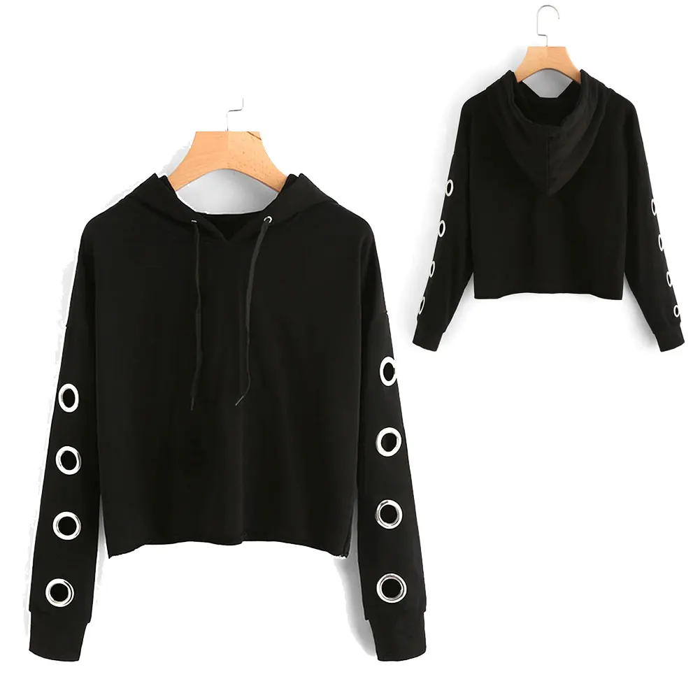 Осенние женские пуловеры с капюшоном длинным рукавом Повседневная спортивная