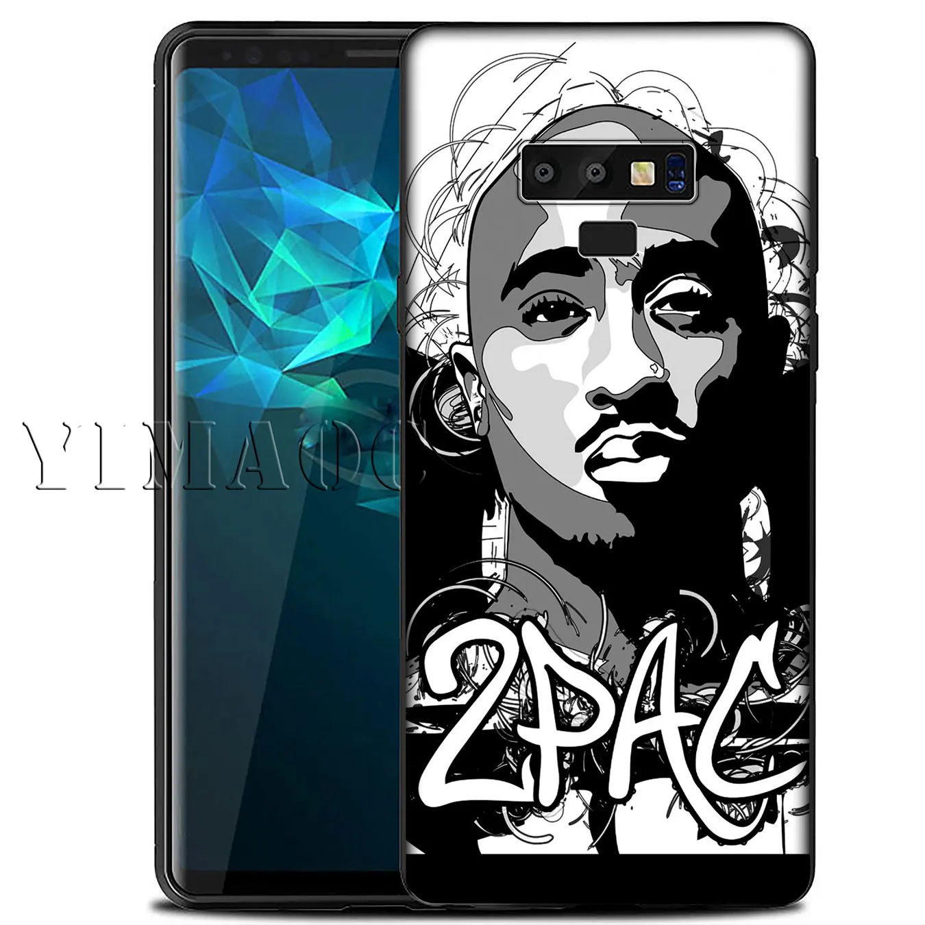 Мягкий силиконовый чехол YIMAOC 2pac tupac Crown 2 pac Rap для Samsung Galaxy A6 A9 A8 A7 2018 A3 A5 2016 2017 Note 9 8 10