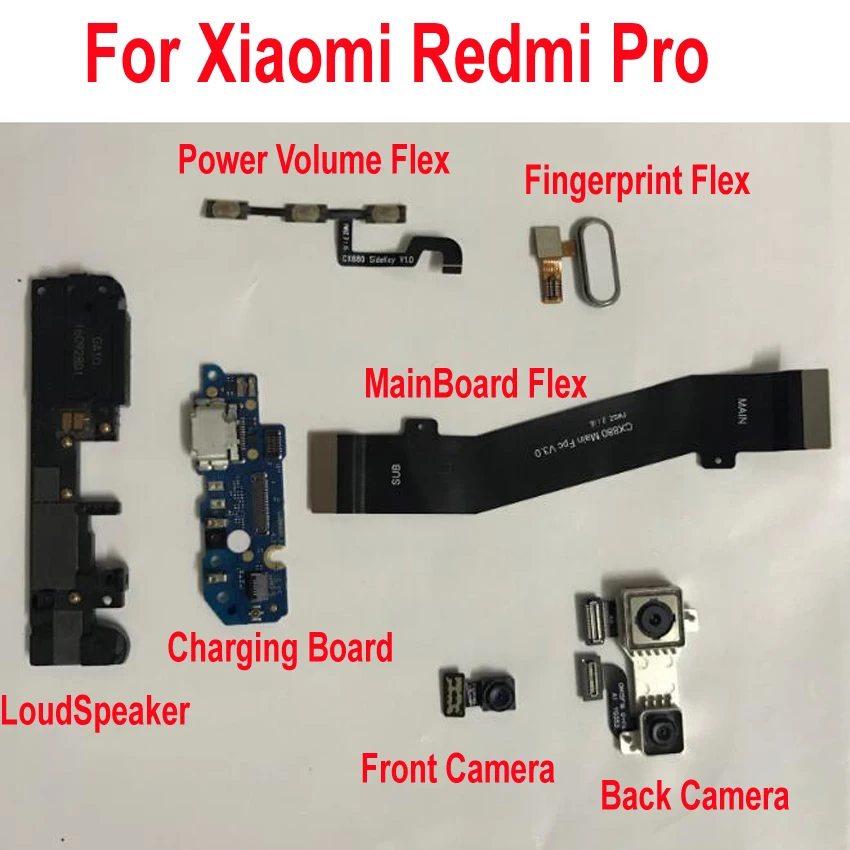 Оригинальная материнская плата Xiaomi Redmi Pro с фронтальной и задней камерой гибкий
