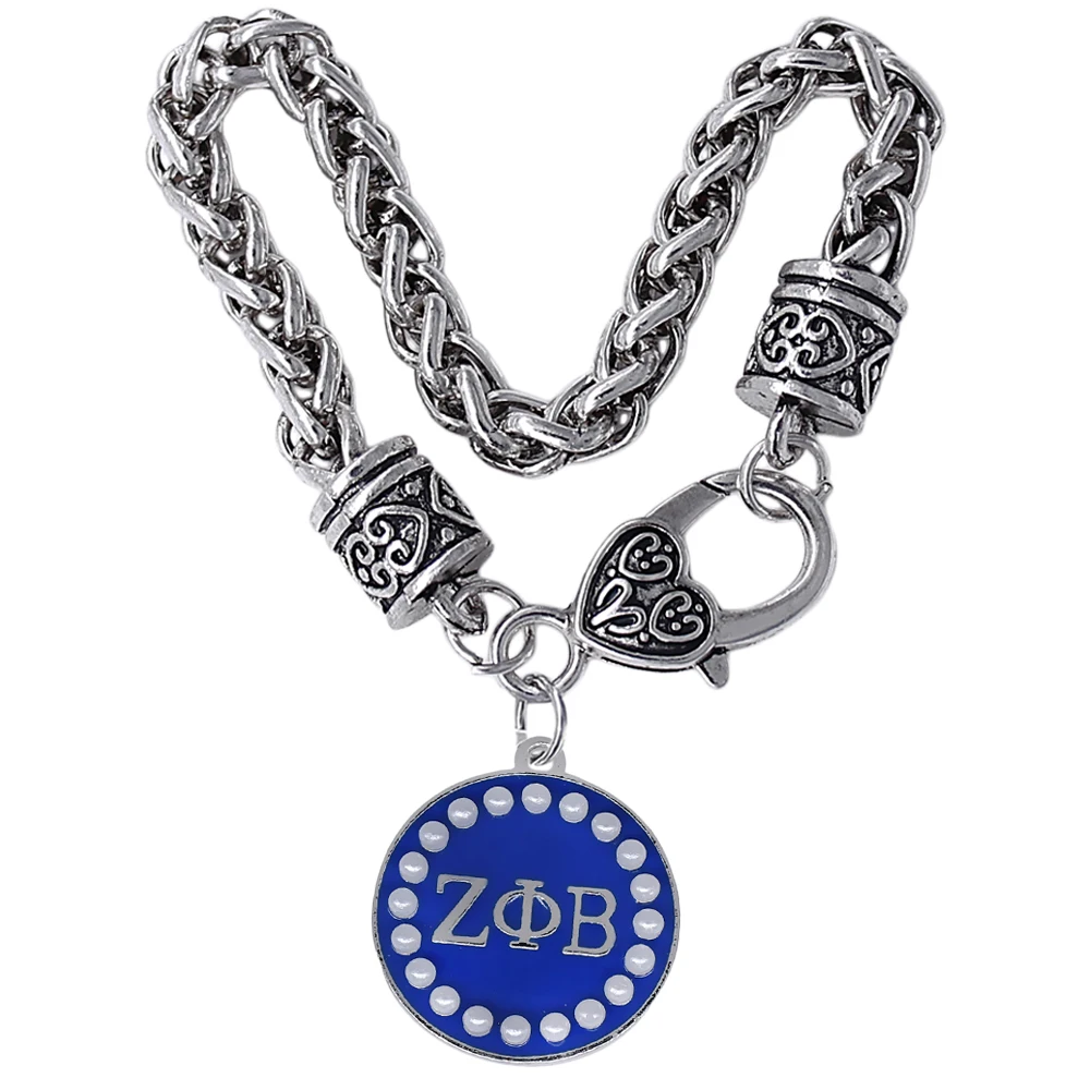Новый Университет греческого общества ZETA PHI бета sorority ювелирный браслет