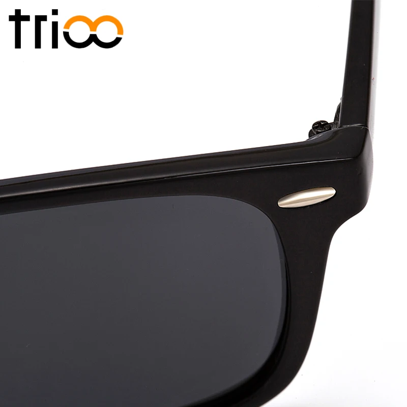 TRIOO черные поляризованные привод солнцезащитные очки Для женщин мужчин героев