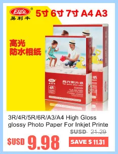 Для кулинарно-деликатесной продукции 4R 5R A3 A4 20-100sheets пакет 230 г новая упаковка Цвет струйный принтер поставки 4880 точек/дюйм 210*297 мм глянцевая фотобумага