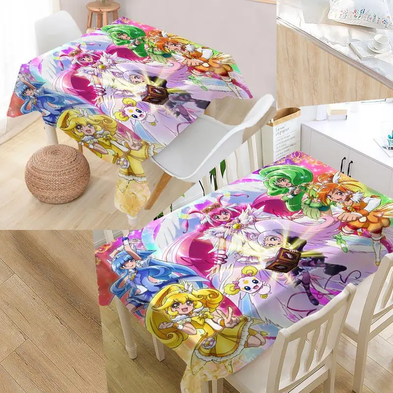 Скатерть с узором улыбка на заказ водонепроницаемая маслостойкая прямоугольная