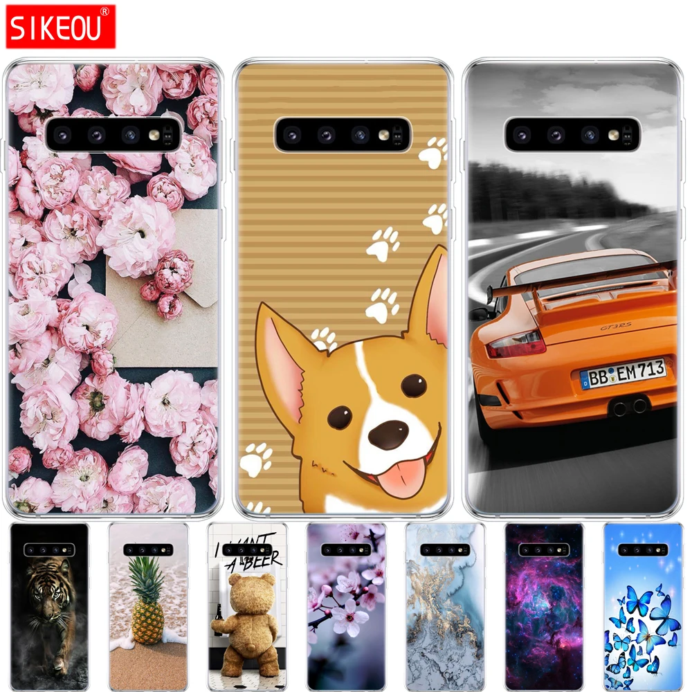 Чехол для Samsung Galaxy S10 чехол телефона E силиконовый мягкий Plus G975F искусственная кожа
