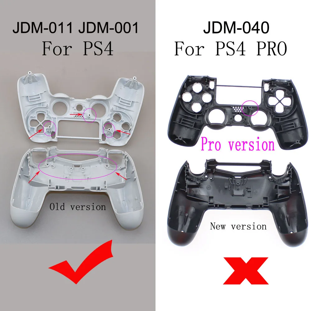 16 видов цветов Красный черный белый дополнительный для PS4 JDM 011 контроллер чехол