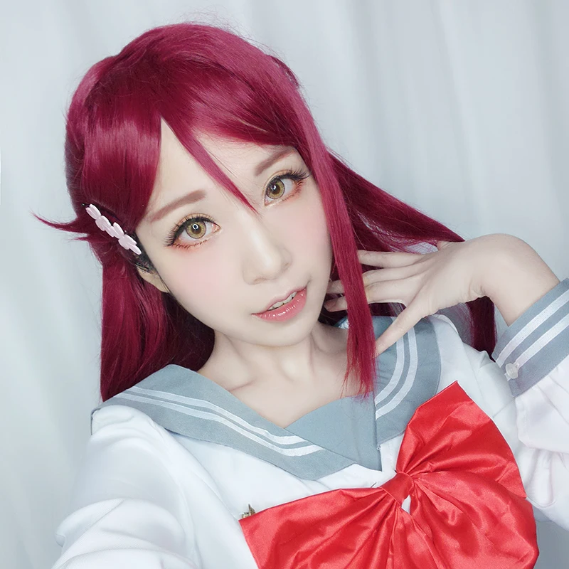 ROLECOS аниме Love Live Sunshine Косплей головной убор Riko Sakurauchi 5 см/29 53 дюйма Длинный