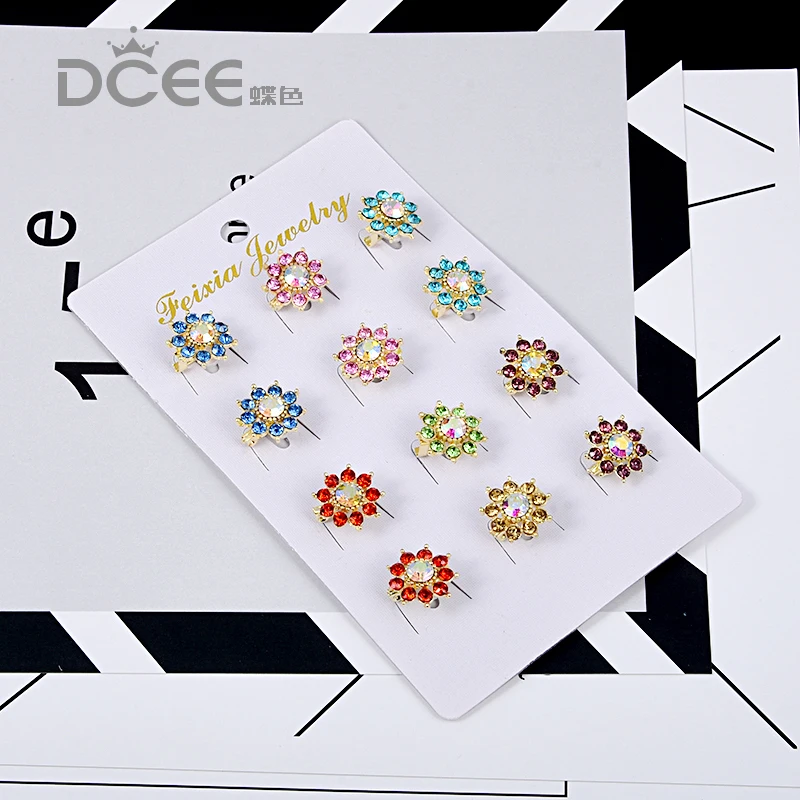 12 шт./лот брошь на булавке для женщин Свадебные вечерние повседневные платья