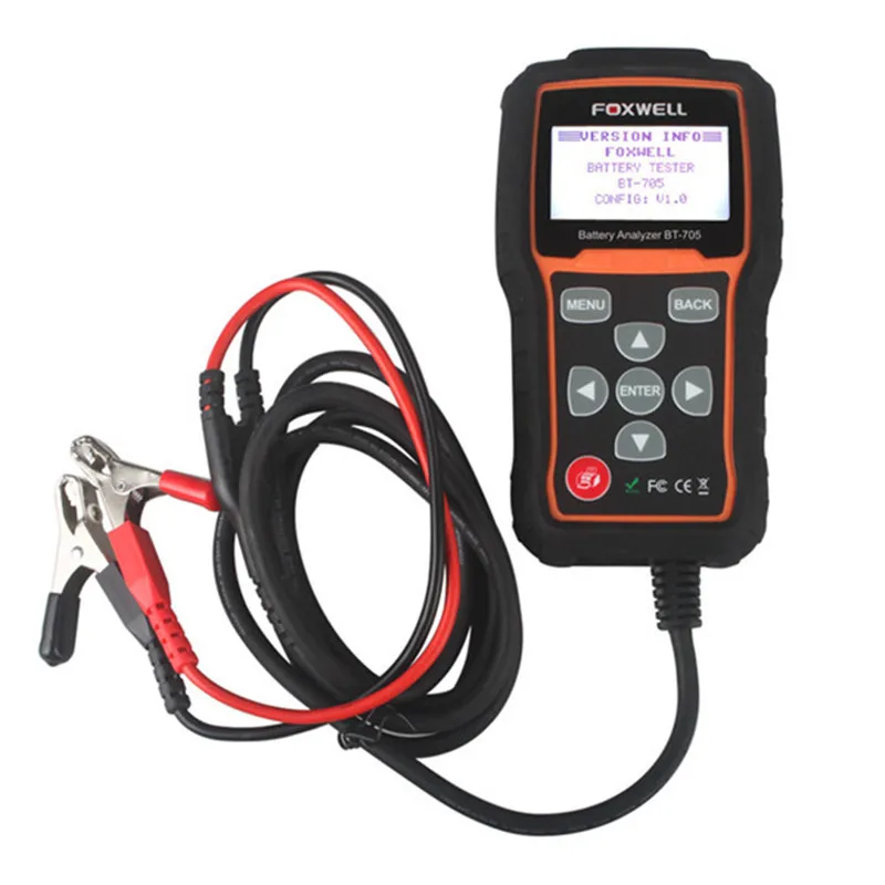 Подлинная FOXWELL BT-705 Battery Analyzer 12 В 24 BT705 Авто Батареи Тестер Обнаруживает Папа