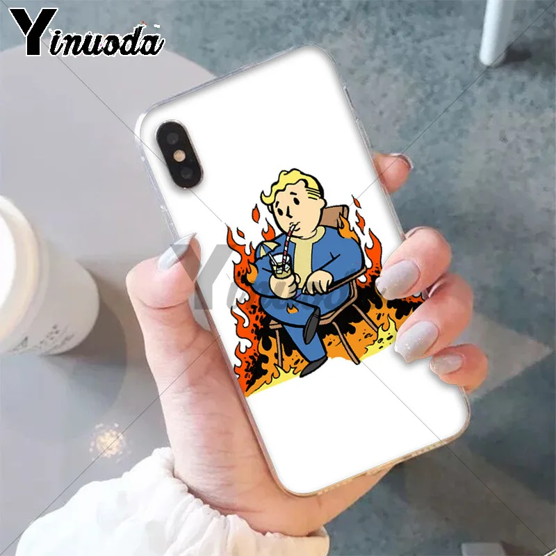 11pro MAX Black Isle Studio game fallout new vegas boy мягкий чехол из ТПУ для Apple iPhone 8 7 6 6S Plus X XS 5 5S SE