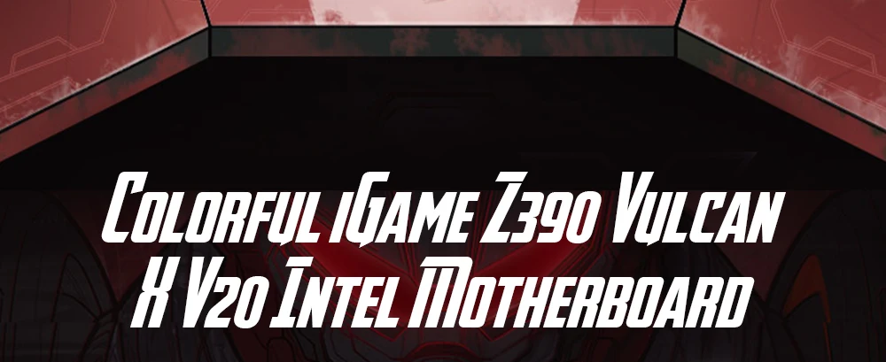 Красочная многофункциональная Материнская плата Intel IGame Z390 Vulcan X V20