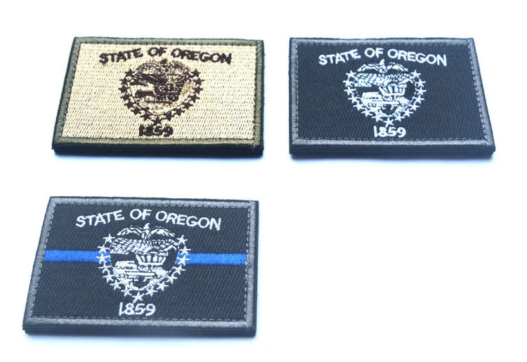 Нашивка с флагом штата Орегон военная эмблема армейские нашивки крючком на спине