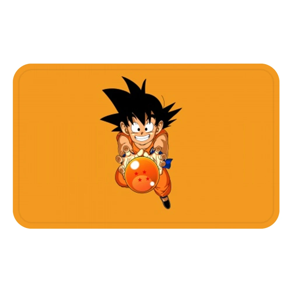 Зеленый Мультфильм Dragon Ball Сон Гоку коврик для ванной кухня ковер декоративные Противоскользящие коврики комната автомобиль пол бар ковры домашний декор для дверей подарок - Цвет: Зеленый
