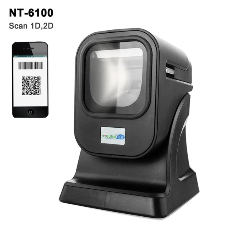Новое изображение 2D Всенаправленный сканер штрих кода настольный считыватель