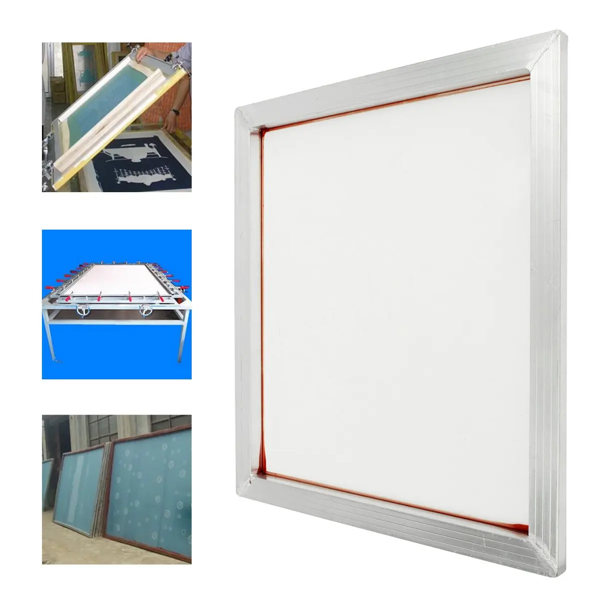 1Pack 50X60cm Aluminum Silk Screen Printing Press Frame 160 Mesh Count for High-precision Printed Circuit Boards | Инструменты