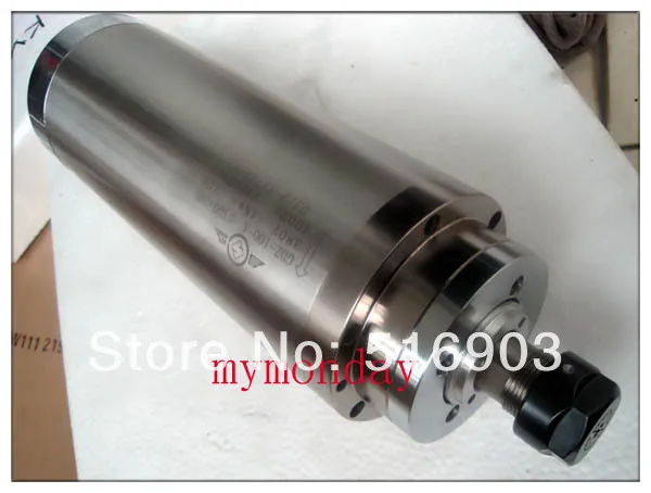 Электродвигатель шпинделя 4 кВт с водяным охлаждением тип 100 мм диаметр 4000 Вт