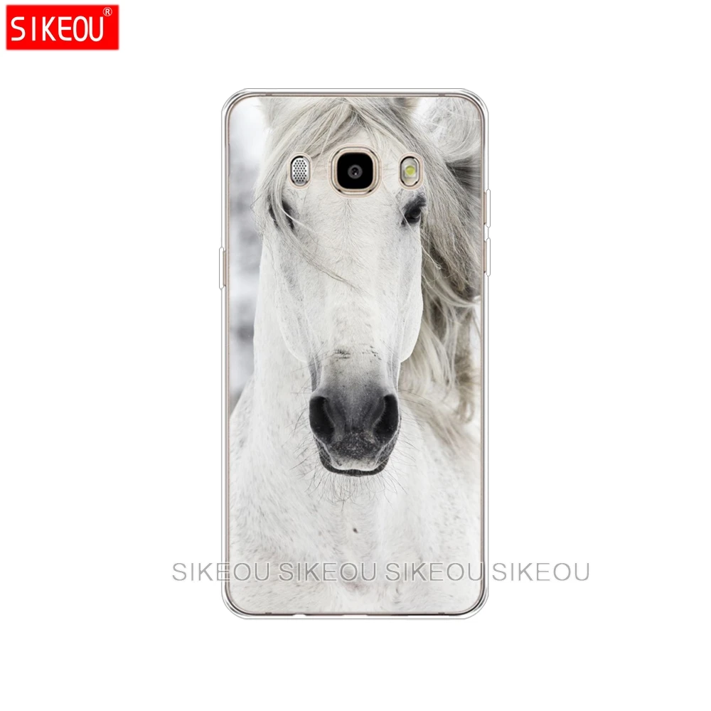Силиконовый чехол для телефона Samsung Galaxy J1 J2 J3 J5 J7 MINI 2016 2015 prime Fine horse art | Мобильные