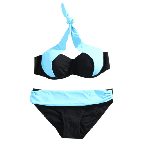 Женский бюстгальтер пуш-ап с подкладкой бандажный комплект бикини купальник