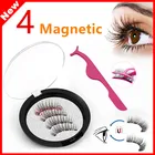 Магнитные ресницы 4 магнита 3D натуральный длинный новый стиль 4 магнитные ресницы ручной работы долговечный накладной магнит для ресниц