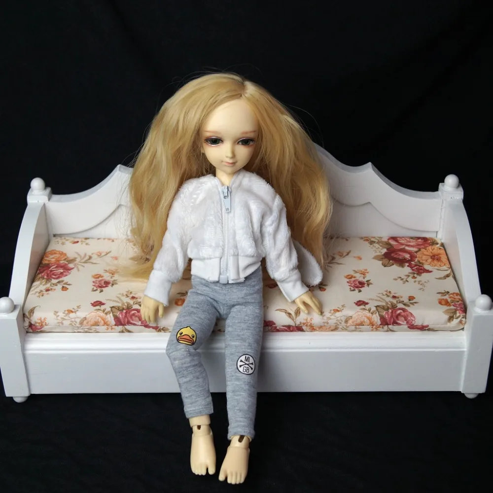 BJD мини мебель из белого дерева кровать Кресло для сна диван 1/6 11 &quotвысокий YOSD DK DZ