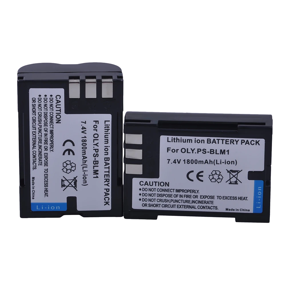 Фото PowerTrust 2Pcs PS-BLM1 BLM1 BLM-1 Аккумулятор для Olympus, C-5060, C-7070, C-8080, E-1, E-3, E-30, evol, EVOLT, E-520, №2