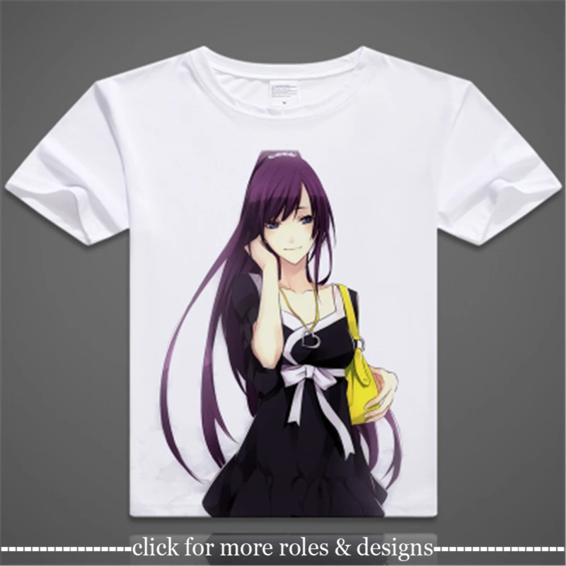 Костюм для косплея Bakemonogatari Monstory Monogatari senjougaхара Hitagi из ткани унисекс футболка с
