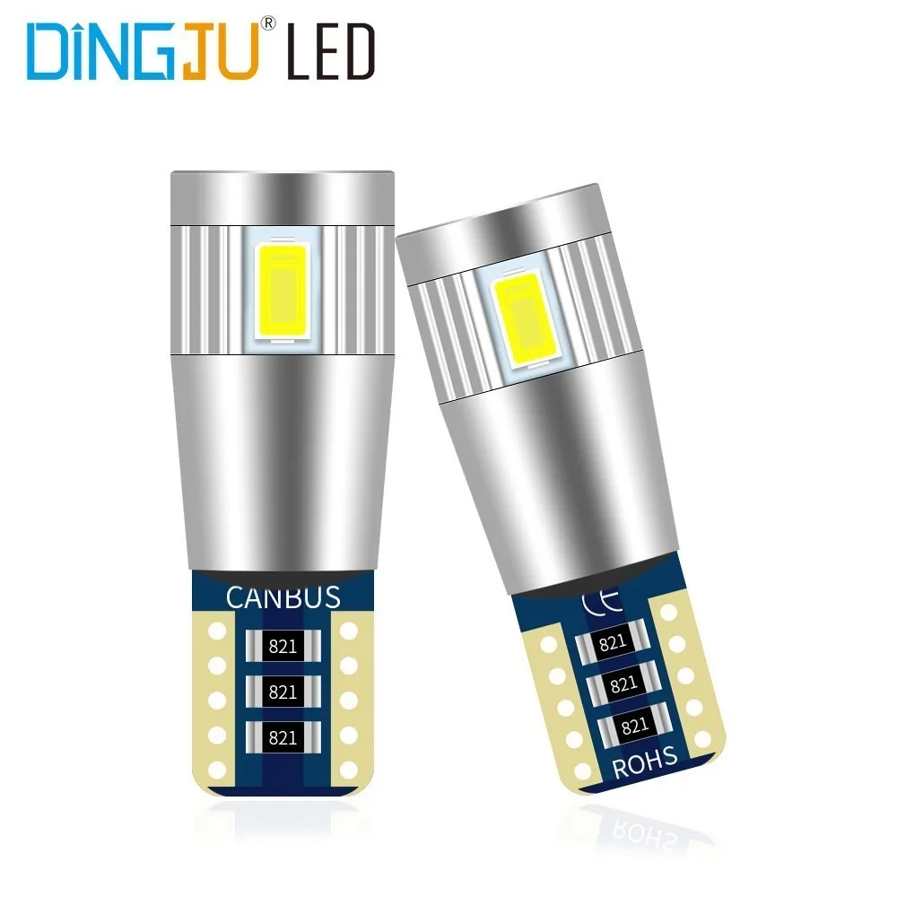 2 шт. T10 W5W 194 5730 СВЕТОДИОДНЫЙ Автомобильный ЛАМПОЧКА 6 SMD автомобильный боковой