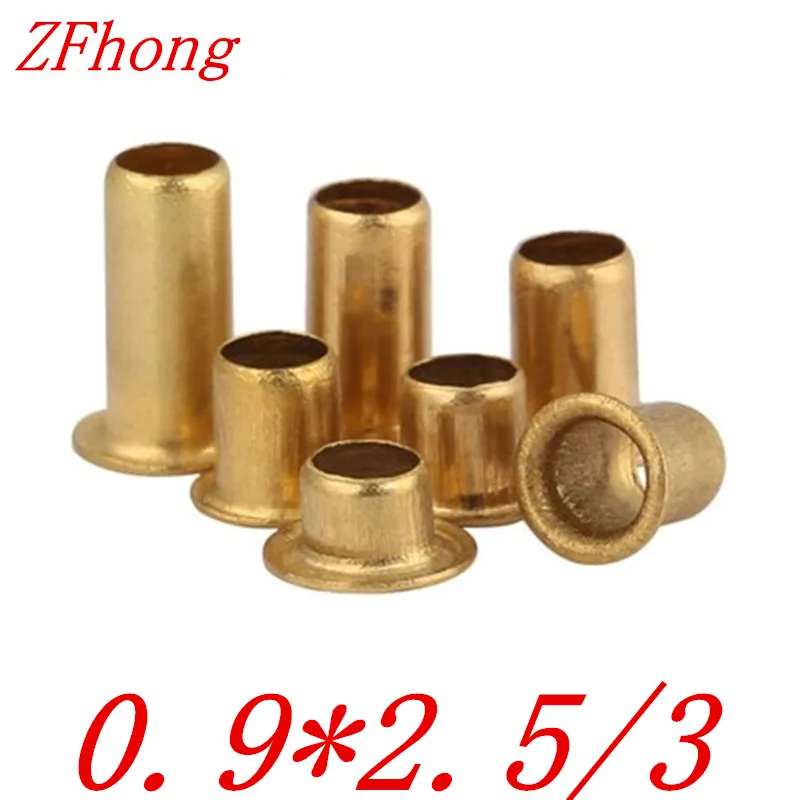 Двусторонняя печатная плата PCB vias nails 1000 шт./лот M0.9 * 2 5/3 0 9 мм|copper hollow rivet|hollow rivetshollow