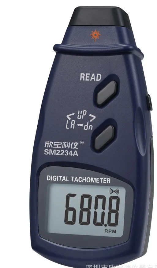 

SM2234A Digital Tachometer China with measuring range 2.5~99999 RPM