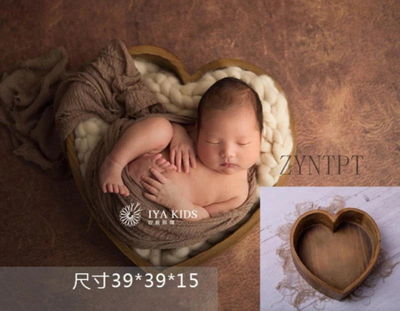 Любовь Сердце Дерево позирует корзины для новорожденных фотографии реквизит Детские аксессуары для фотосессии наполнитель корзины Fotografia